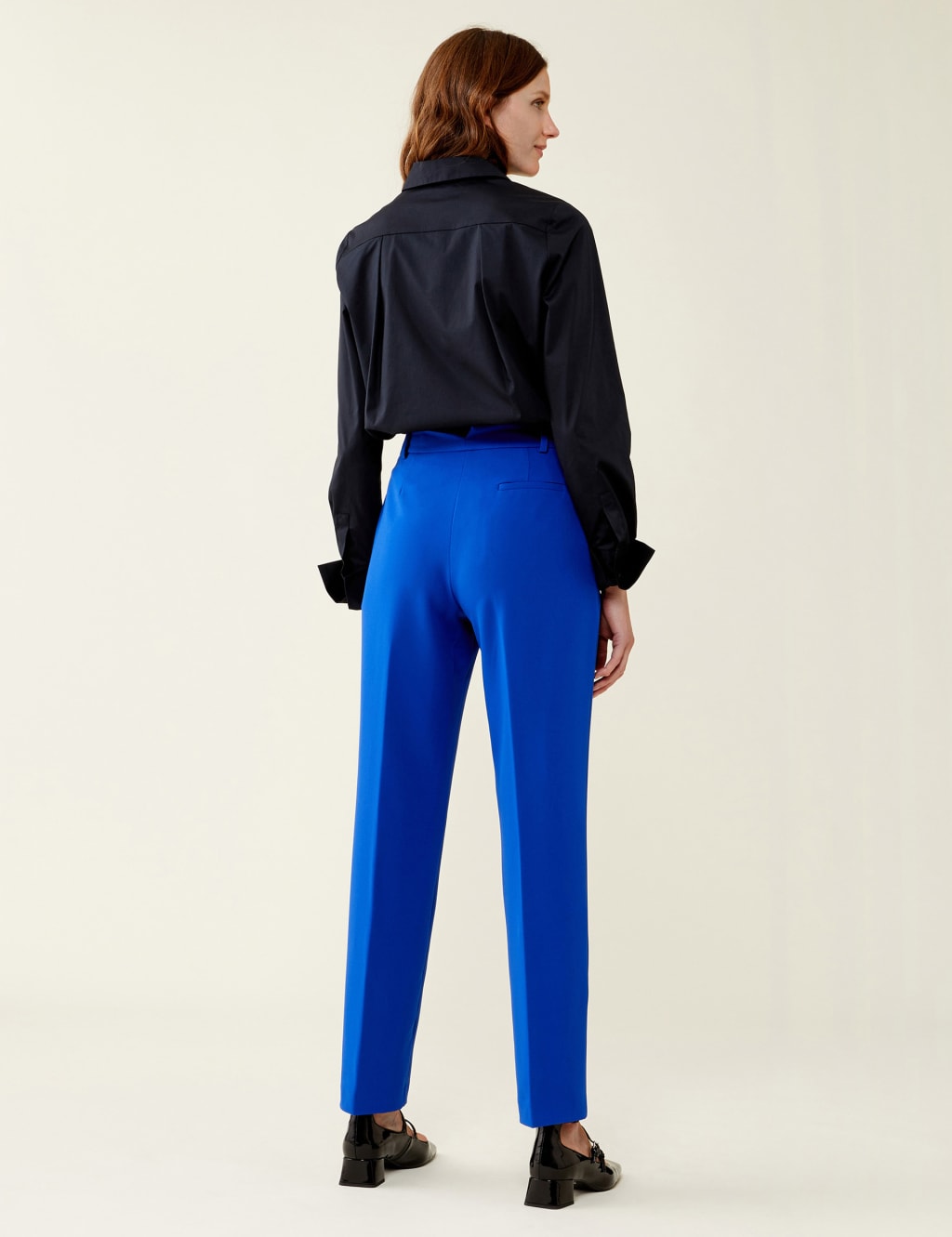 Tapered Ankle Grazer Trousers image 5