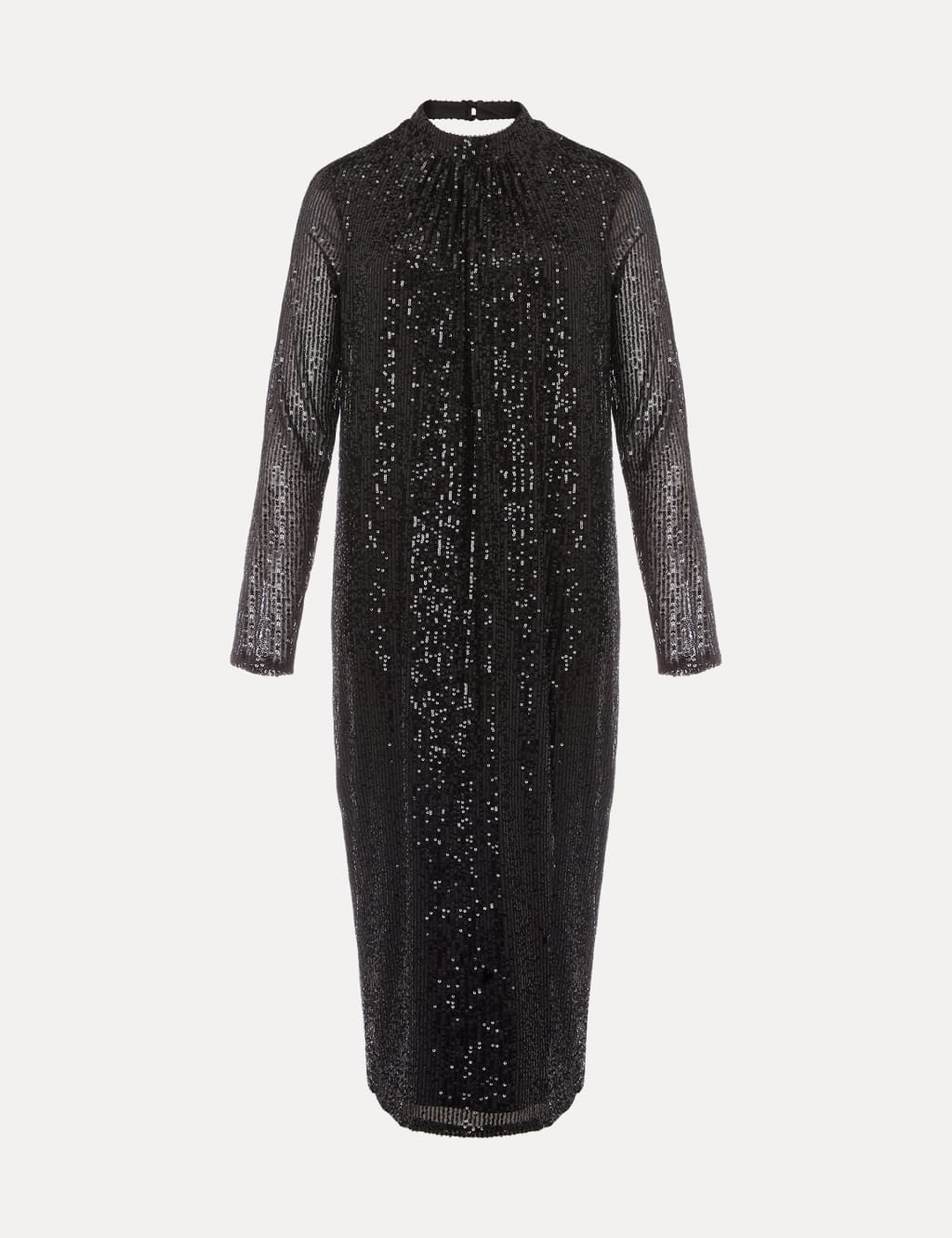 Sequin Round Neck Midi Column Dress image 2
