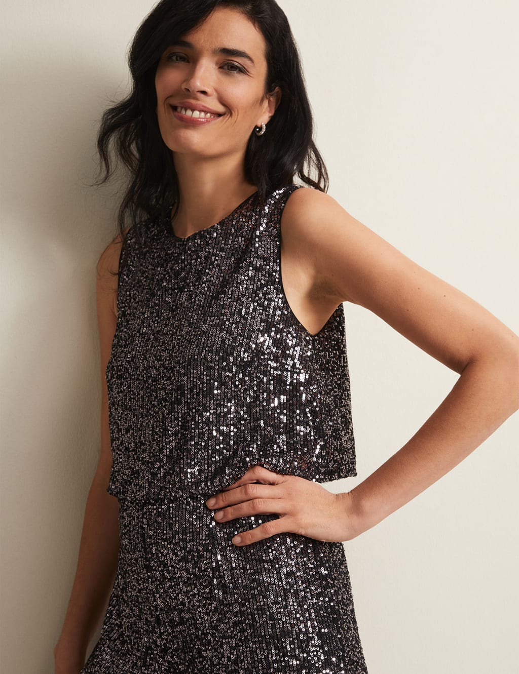 Sequin Wide Leg Jumpsuit image 6