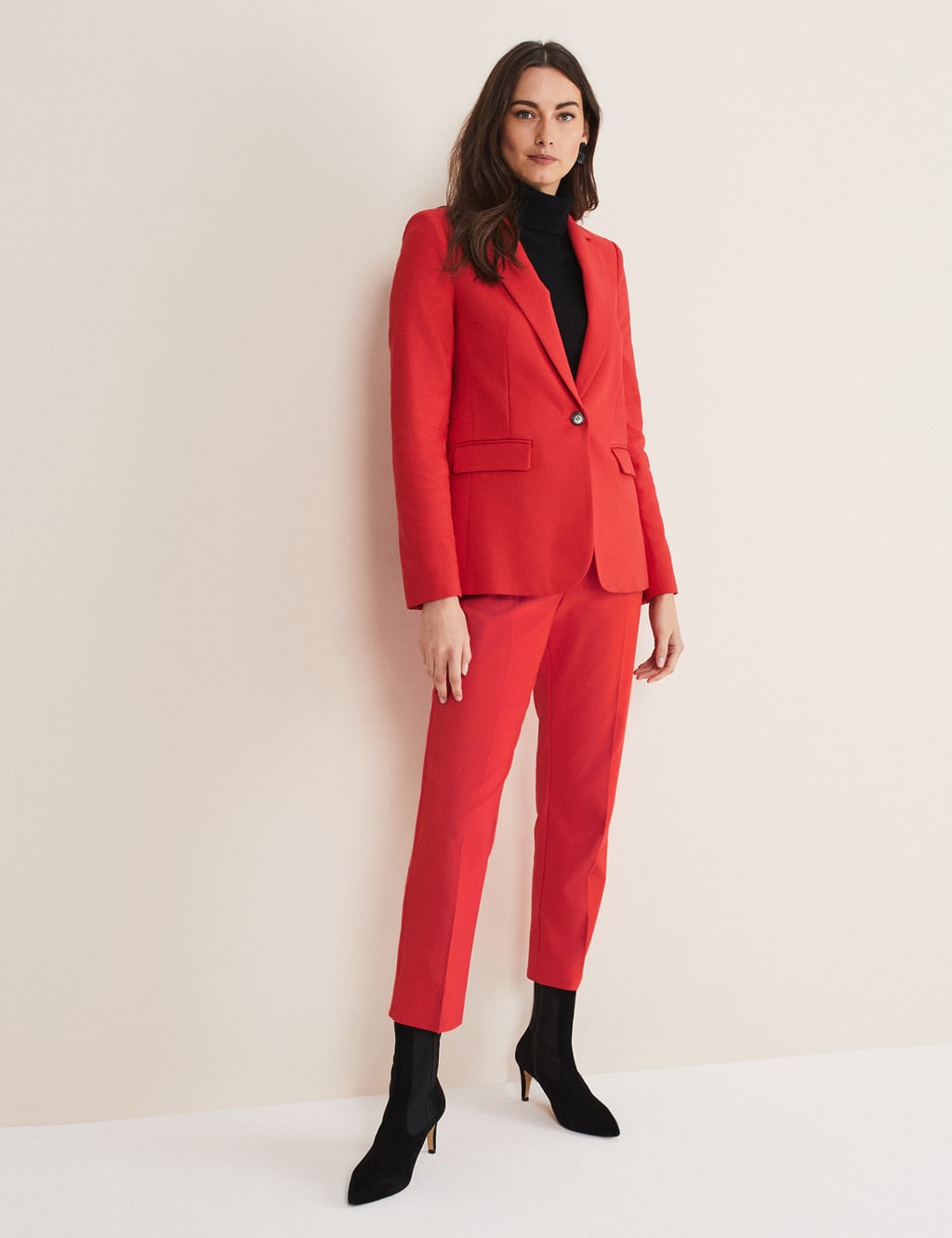 Cotton Rich Single Breasted Blazer image 1