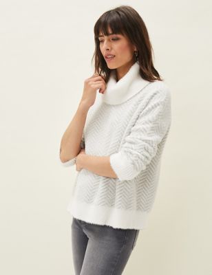 M&S Phase Eight Womens Roll Neck Relaxed Jumper
