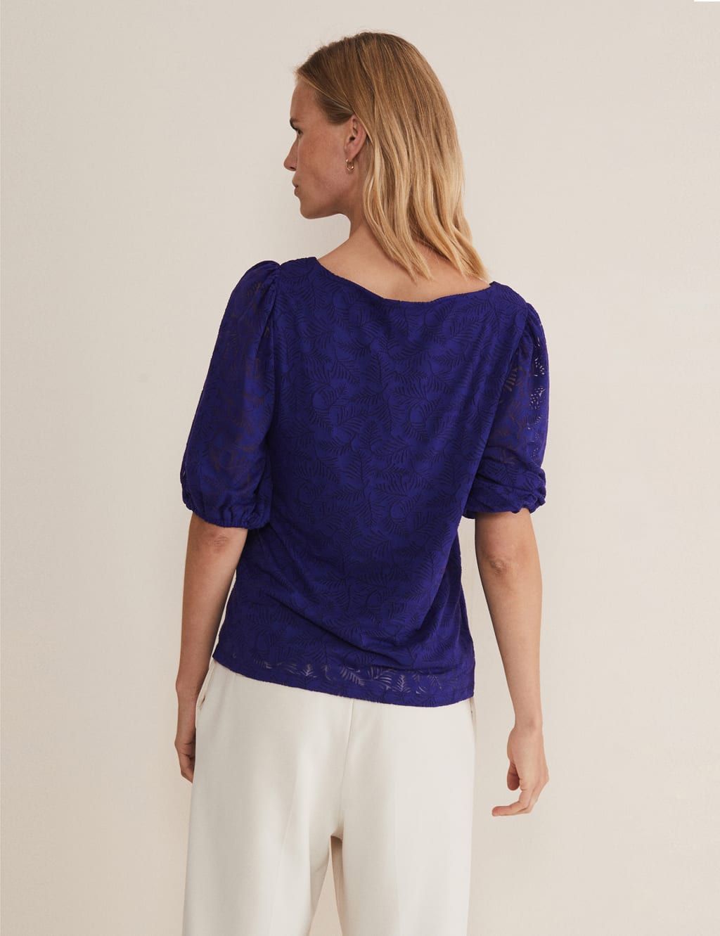Burnout Puff Sleeve Top image 3