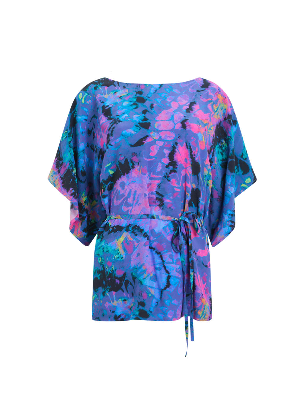 Printed Relaxed Angel Sleeve Blouse image 2