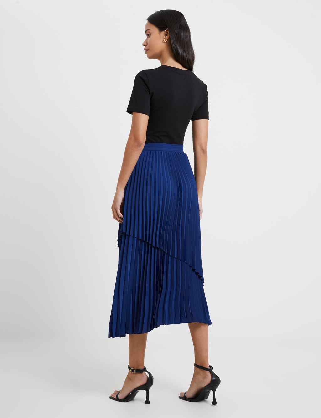 Pleated Tiered Midi Skirt image 4