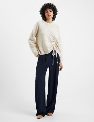 French Connection Womens Crew Neck Jumper - XS - Oatmeal, Oatmeal