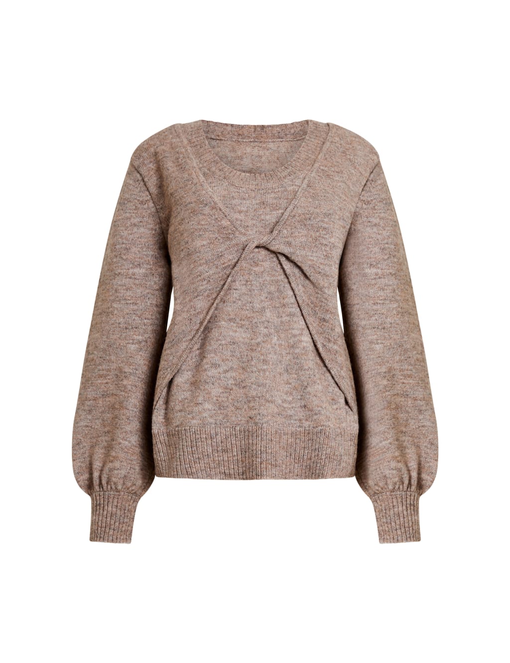 Round Neck Twist Detail Jumper image 2