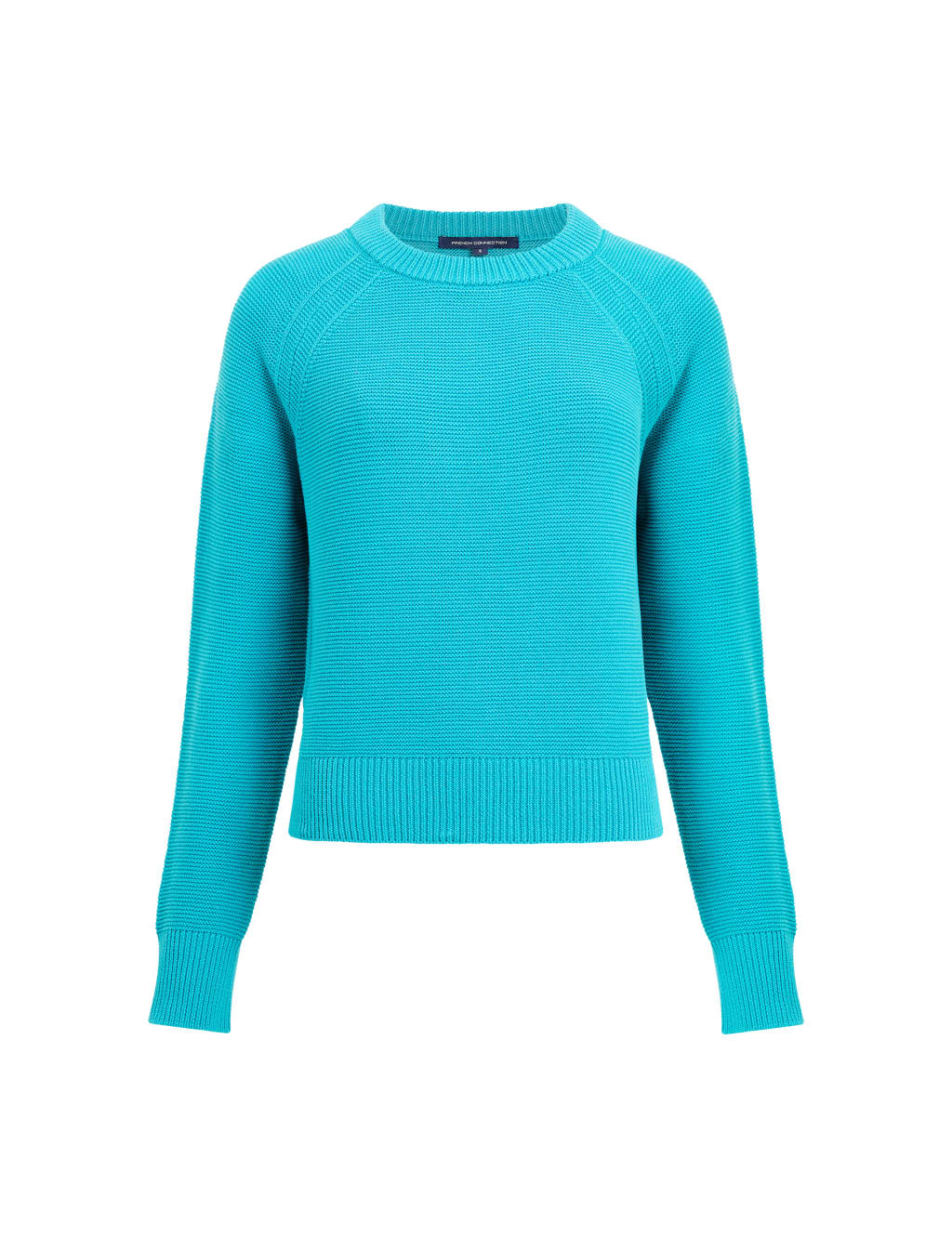 Pure Cotton Crew Neck Split Hem Jumper image 2