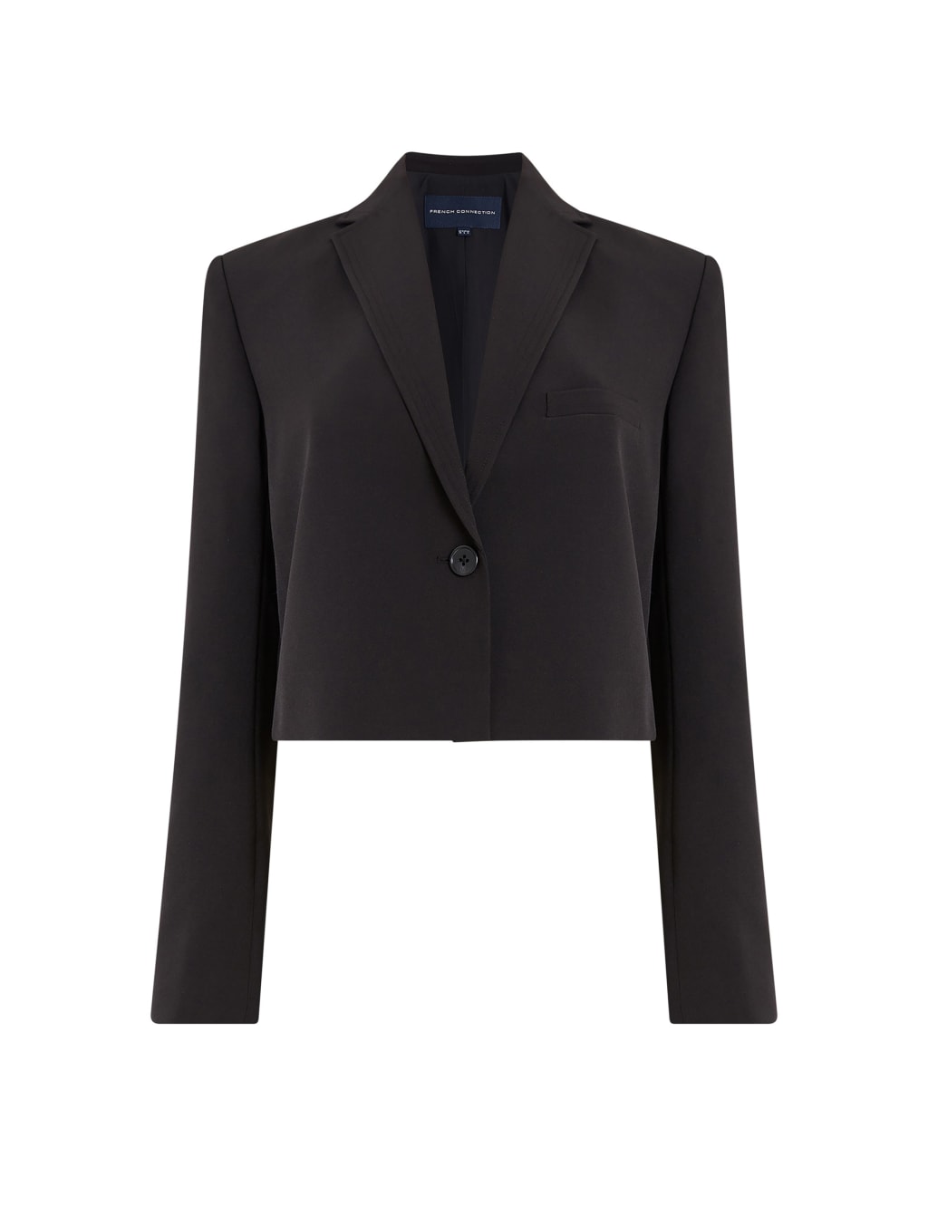Crepe Tailored Cropped Blazer image 2