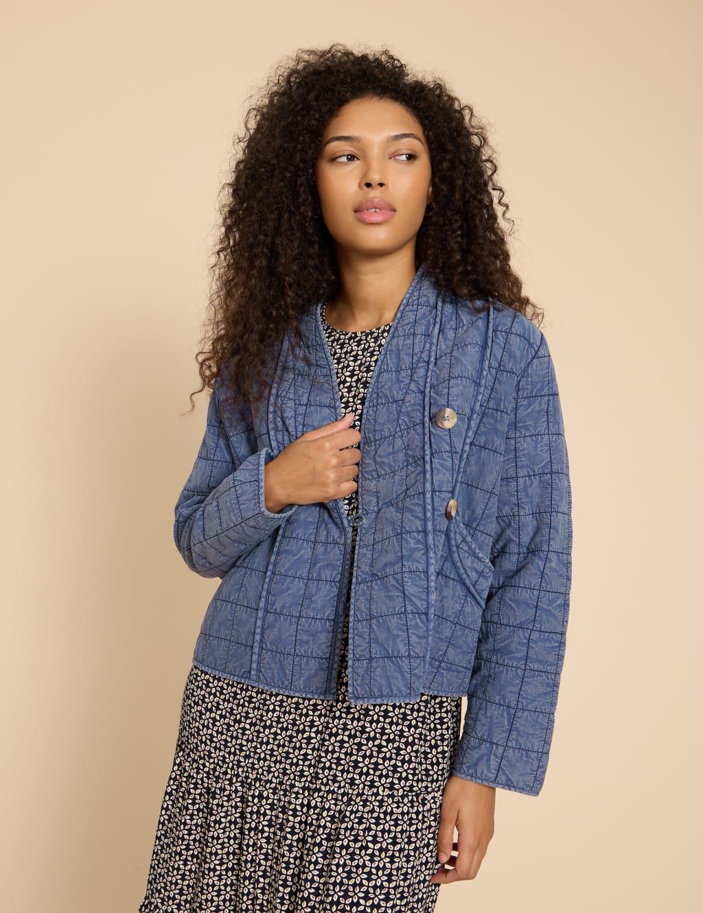 Pure Cotton Quilted Jacket