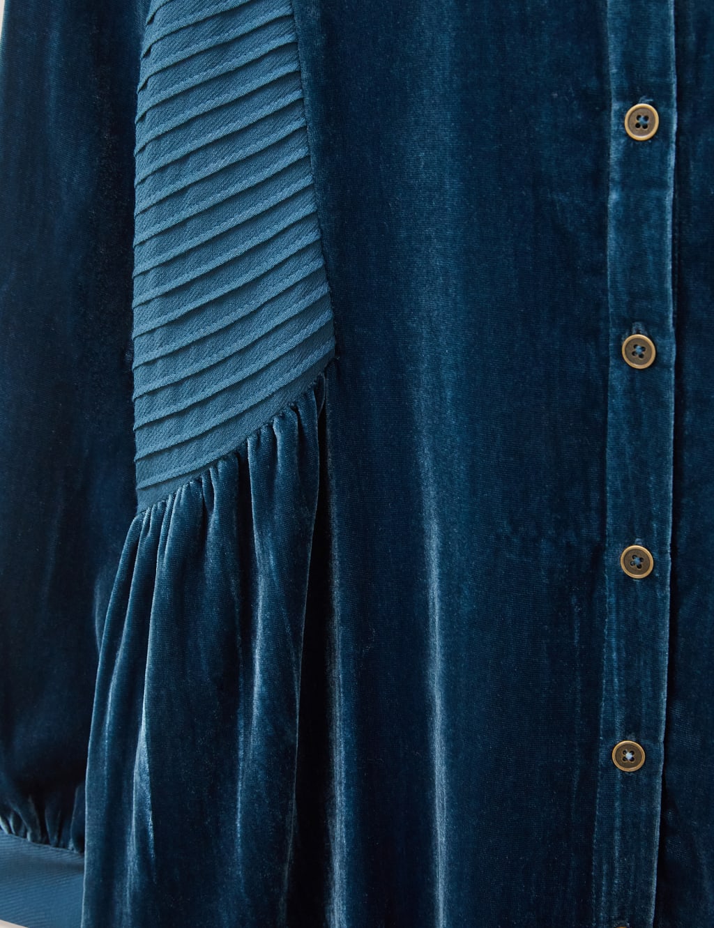 Velvet Collared Button Through Tunic image 7