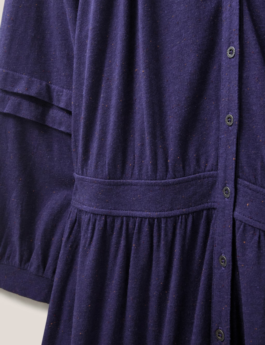 Jersey Button Through Midi Tiered Dress image 6