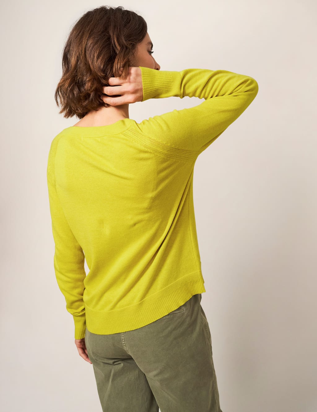 Pure Cotton Crew Neck Cardigan image 3