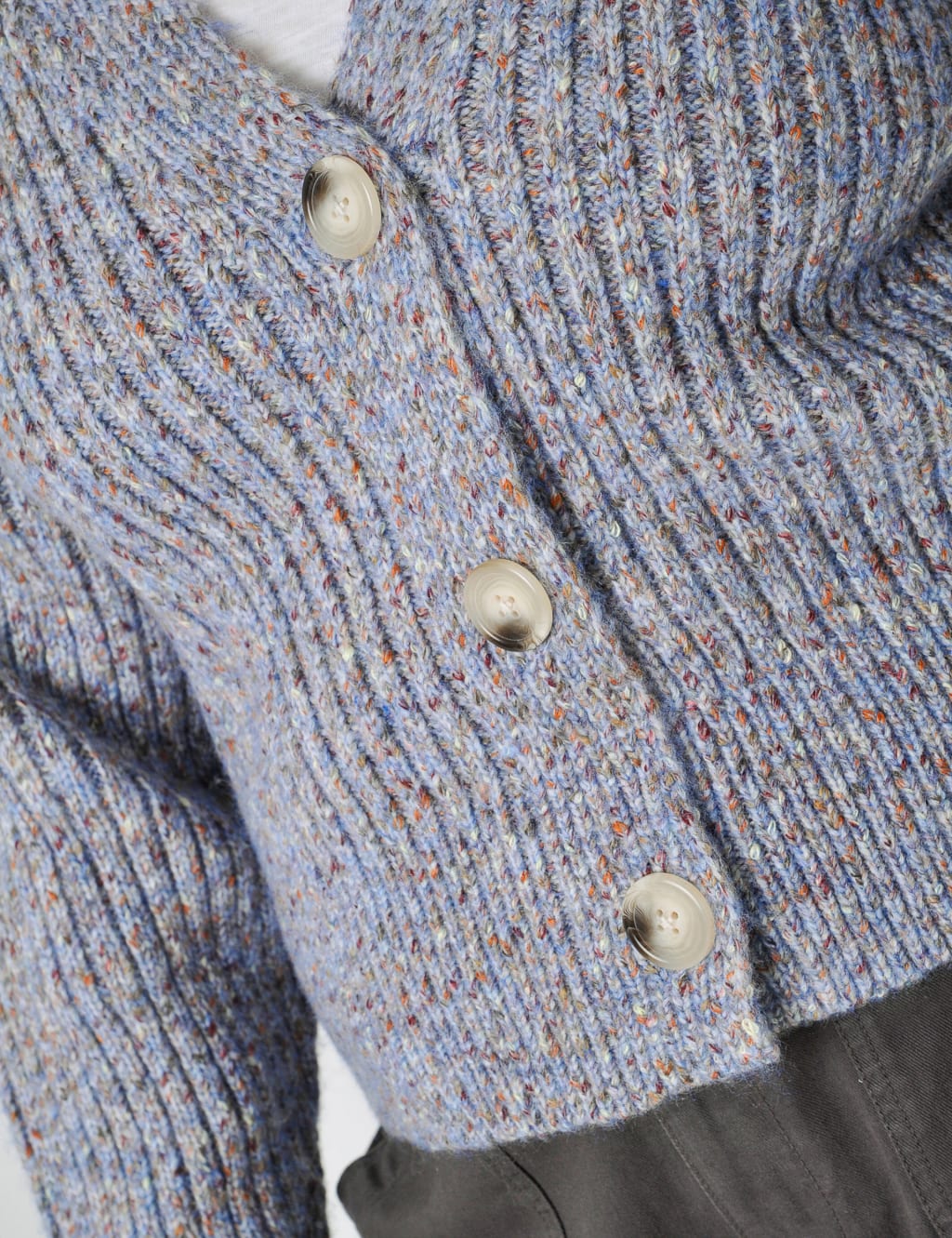 Textured Knitted Cropped Cardigan image 4