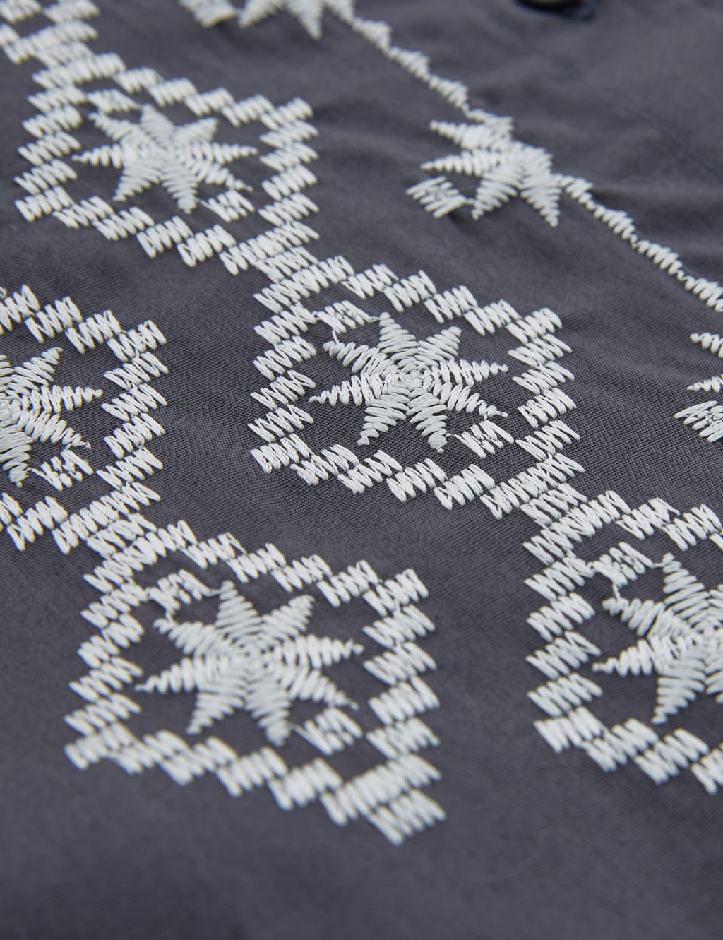 Organic Cotton Embroidered Midi Waisted Dress image 2