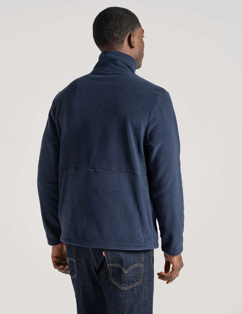 Fleece Funnel Neck Half Zip Jacket image 4
