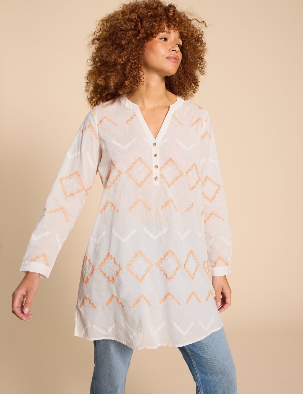 White tunic hot sale