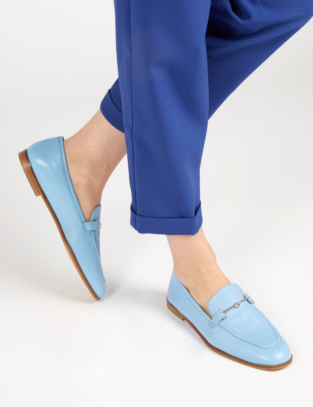 Marks and spencer blue shoes discount