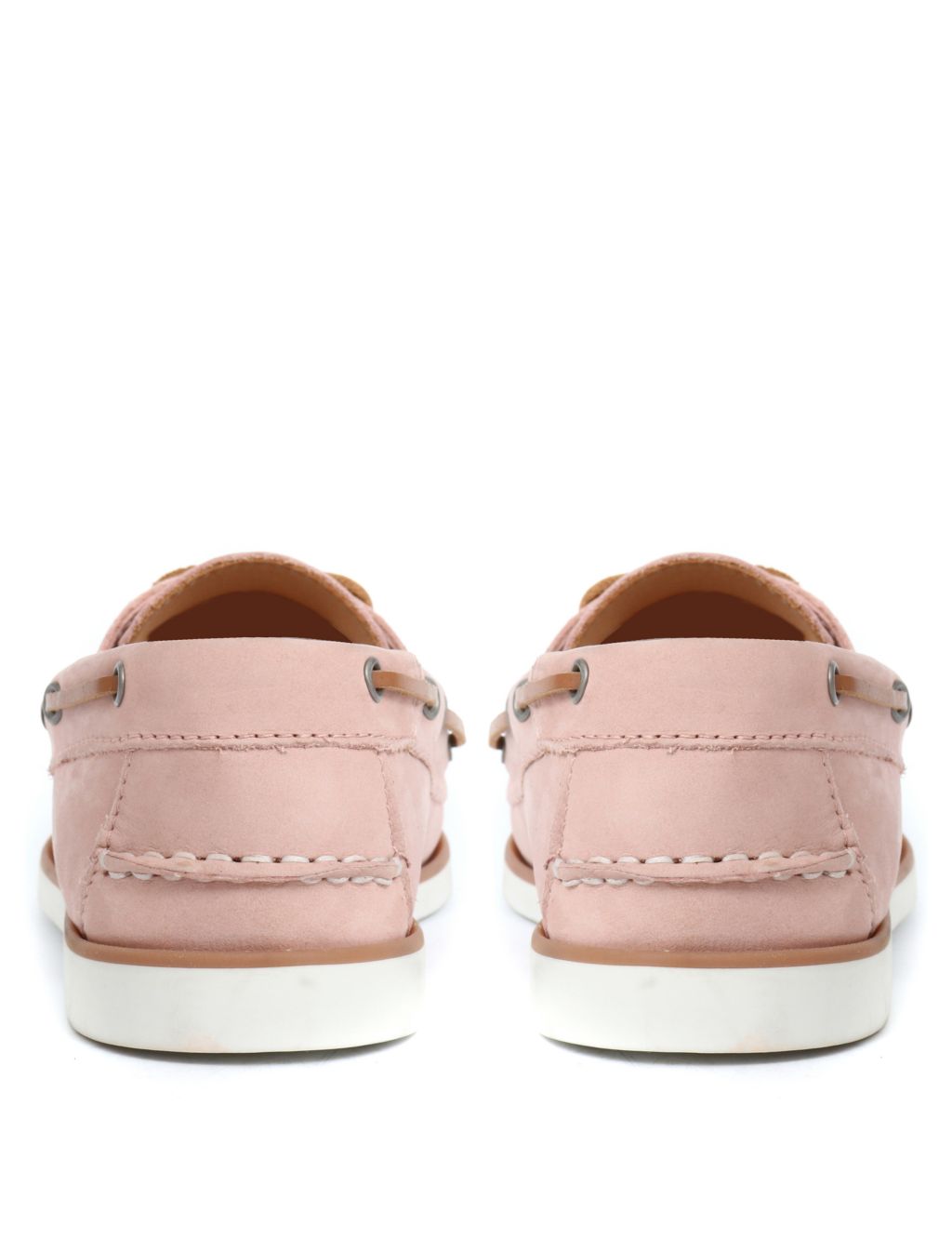 Leather Lace Up Slip On Boat Shoes image 3