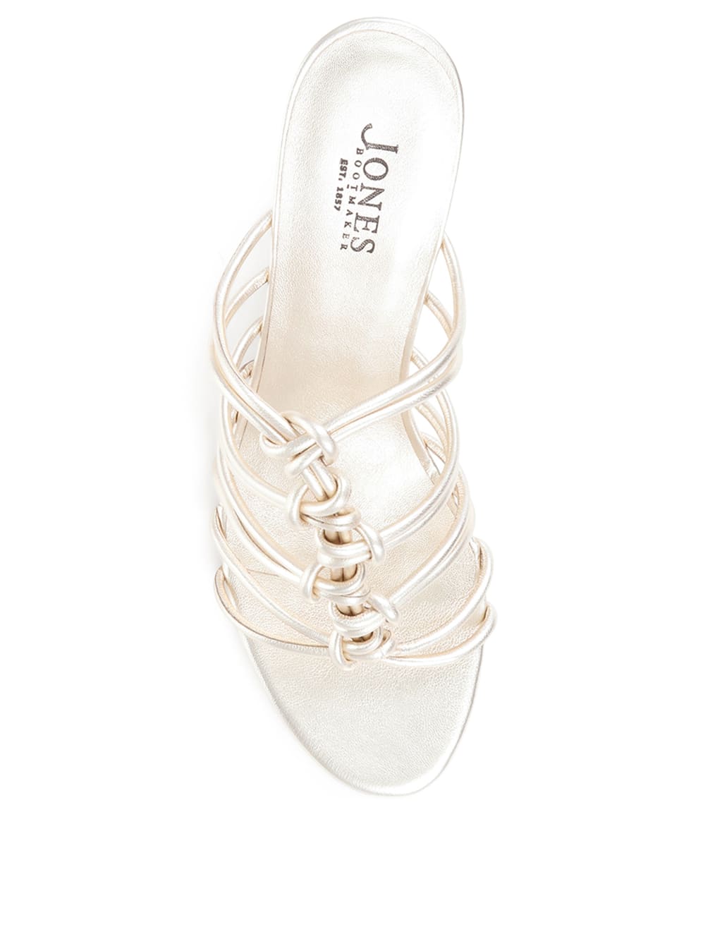 Leather Metallic Wedge Sandals image 5
