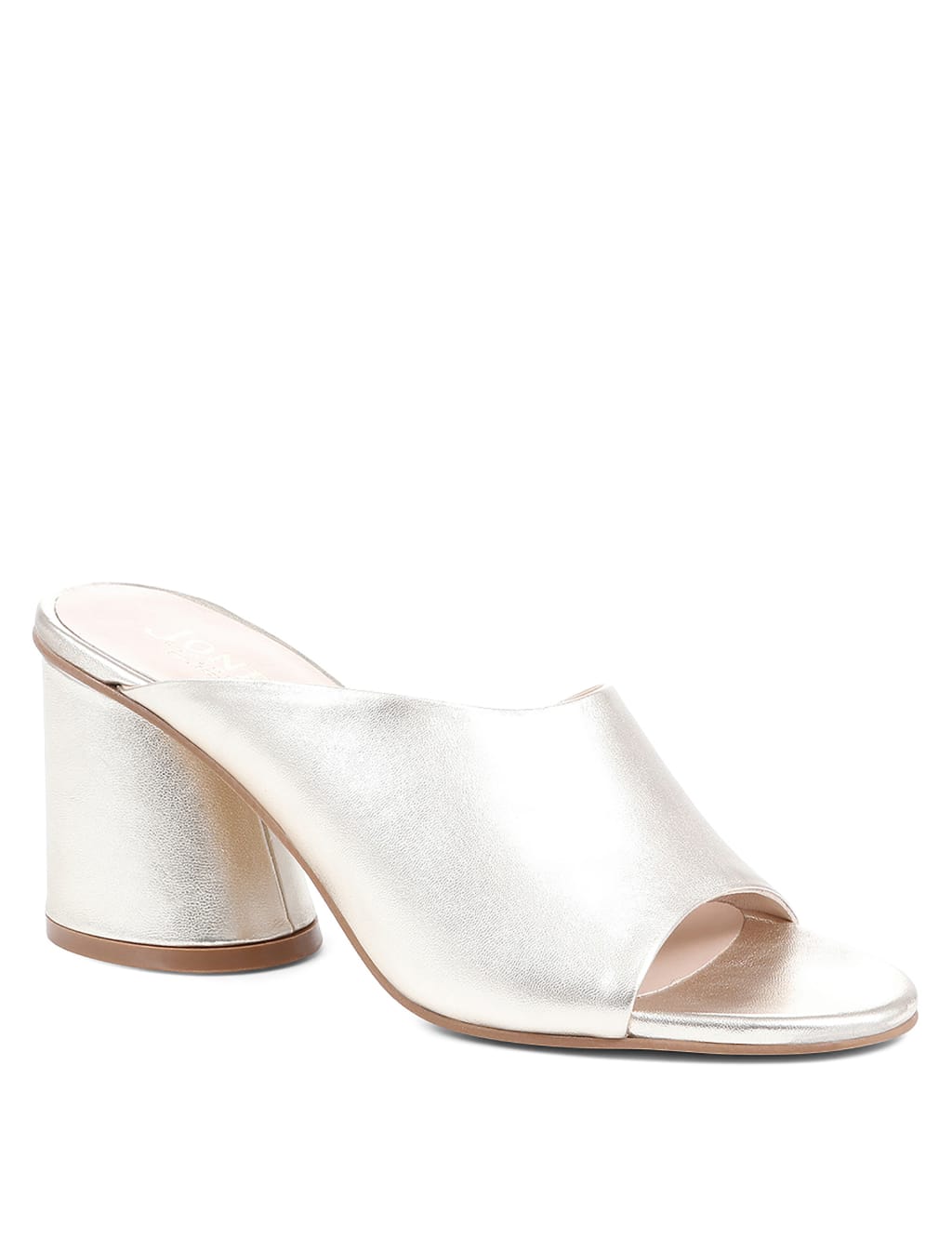 Leather Block Heel Mules image 3