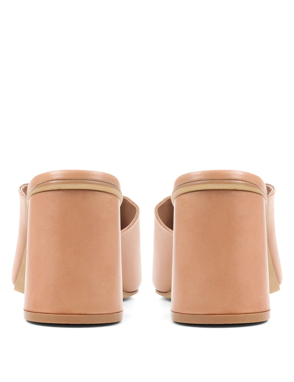 Leather Block Heel Mules image 4
