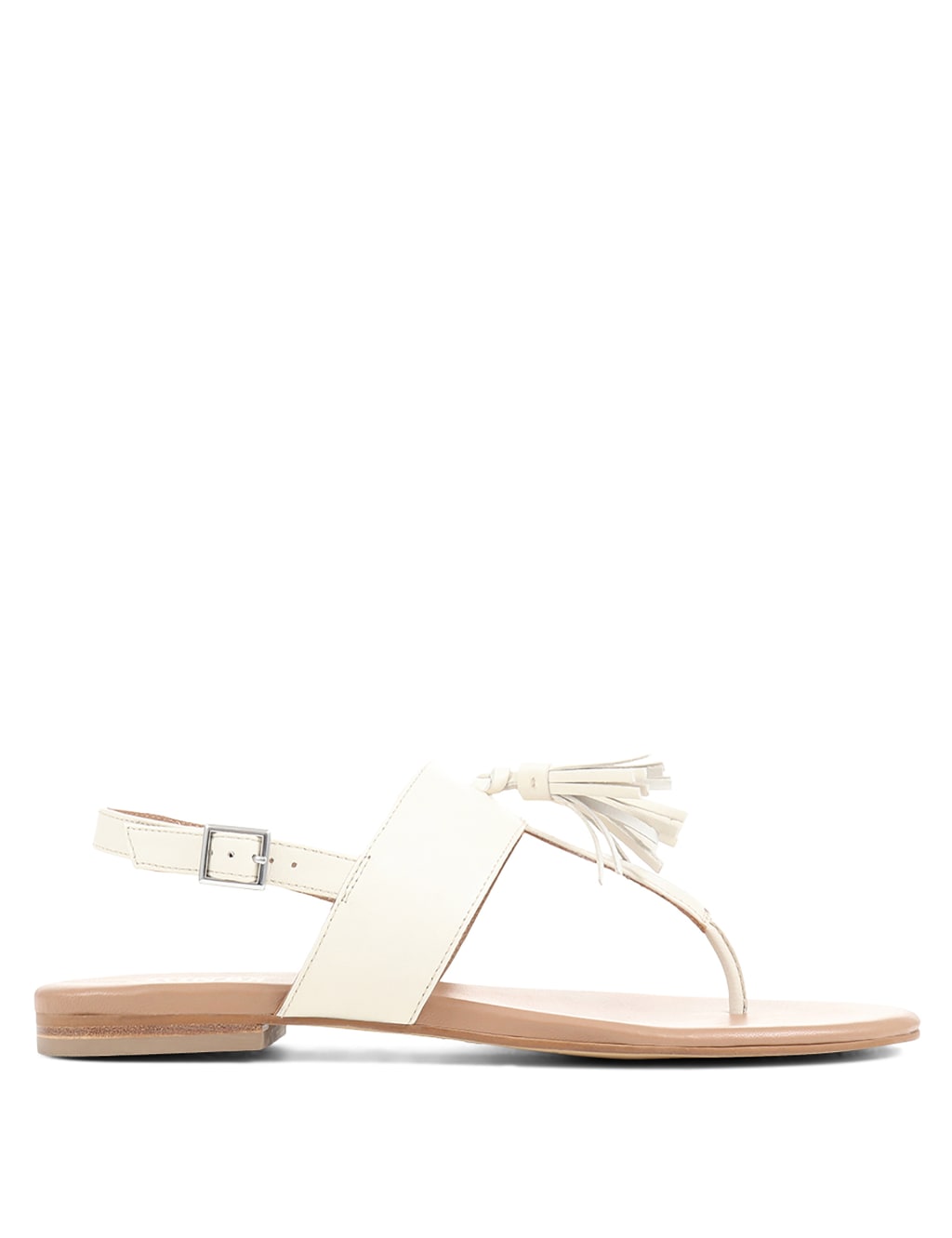 Leather Tassel Toe Thong Sandals image 2