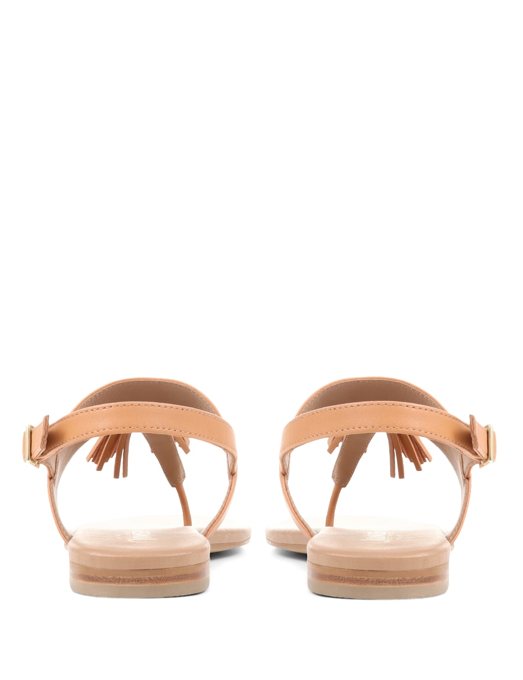 Leather Tassel Toe Thong Sandals image 4