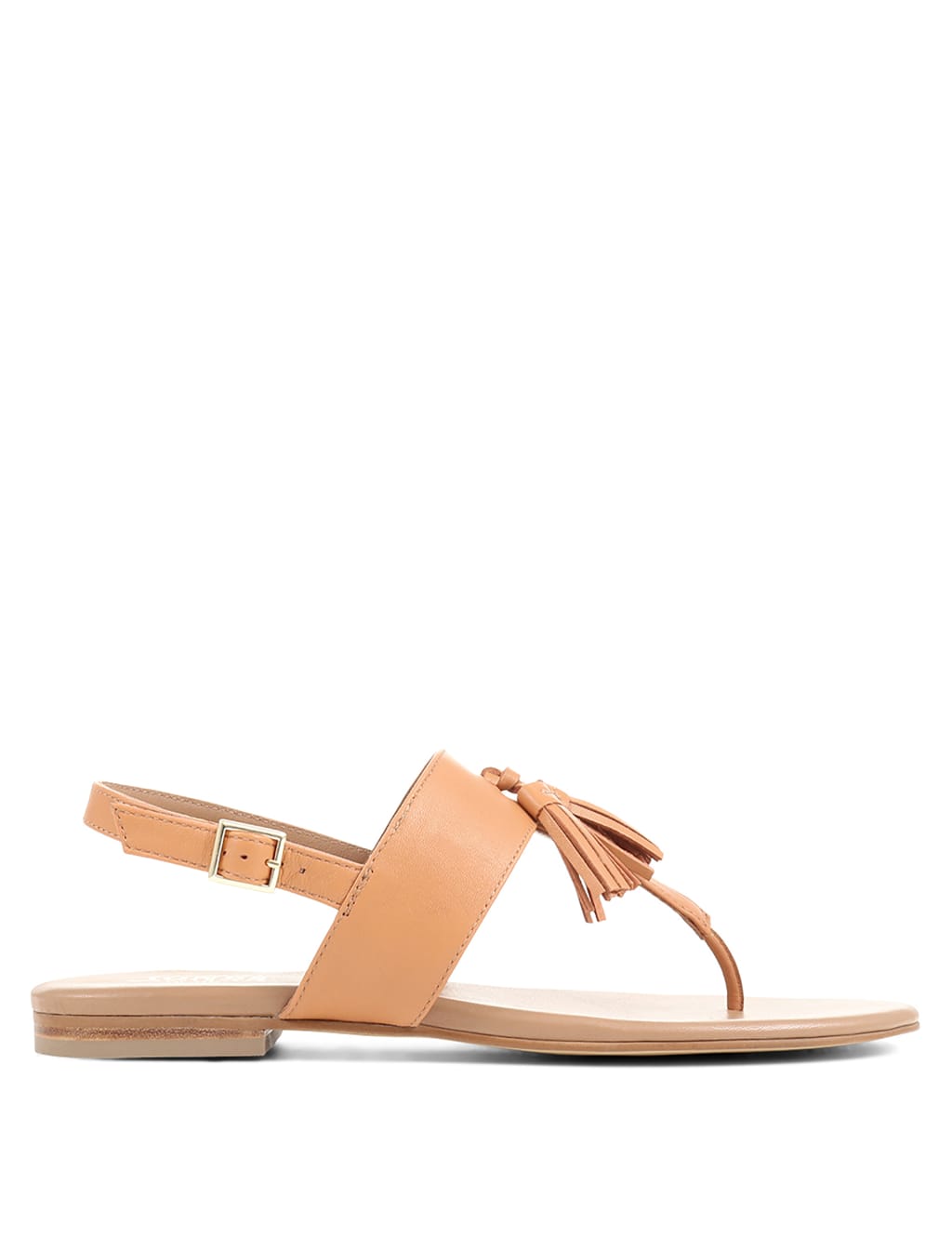 Leather Tassel Toe Thong Sandals image 2