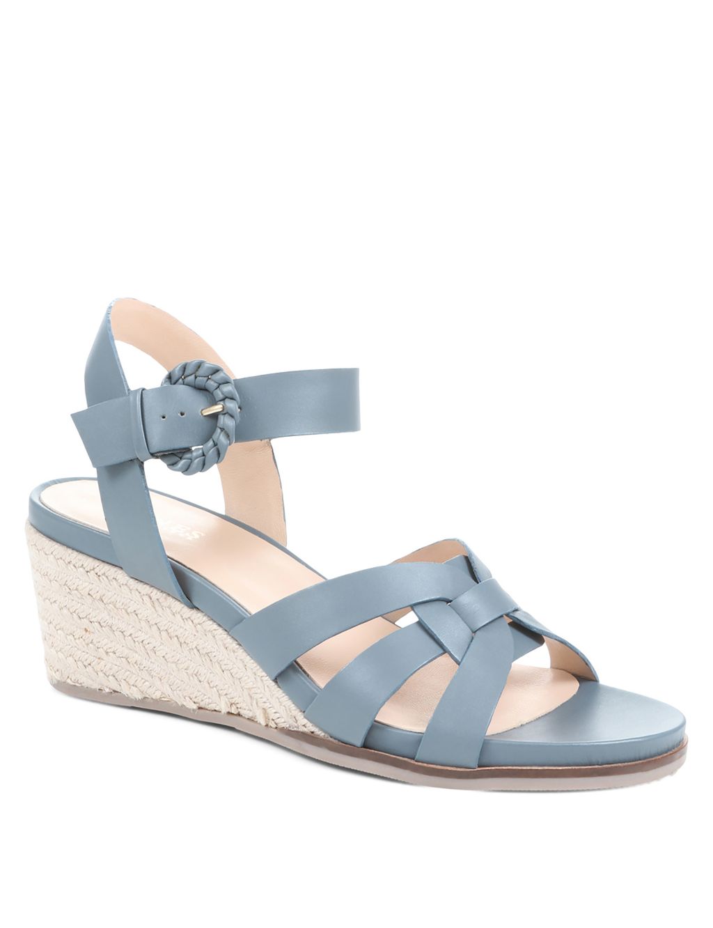 Leather Strappy Wedge Sandals image 3