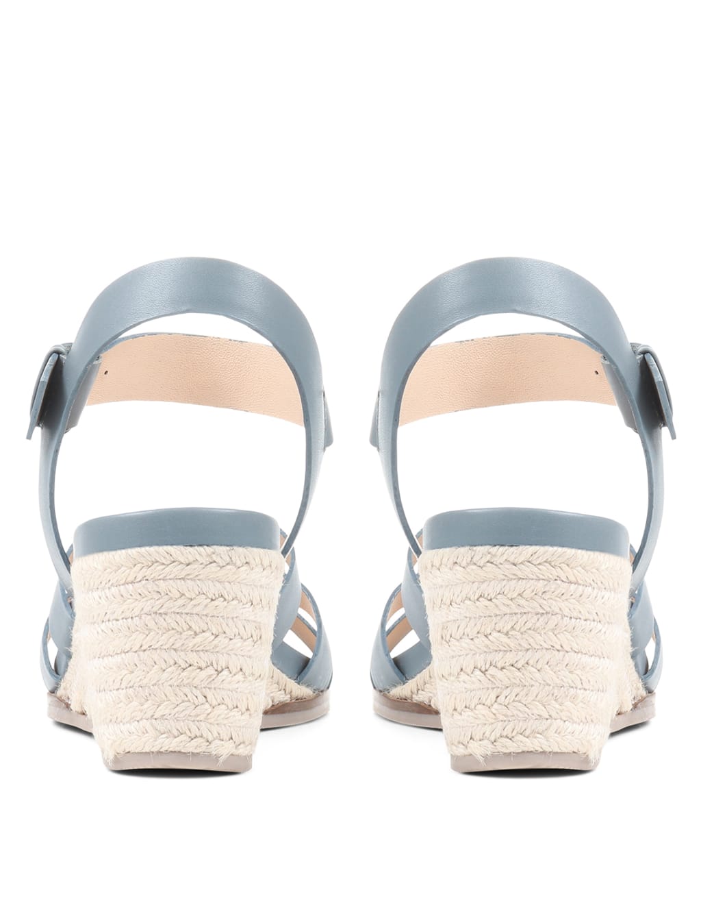 Leather Strappy Wedge Sandals image 4