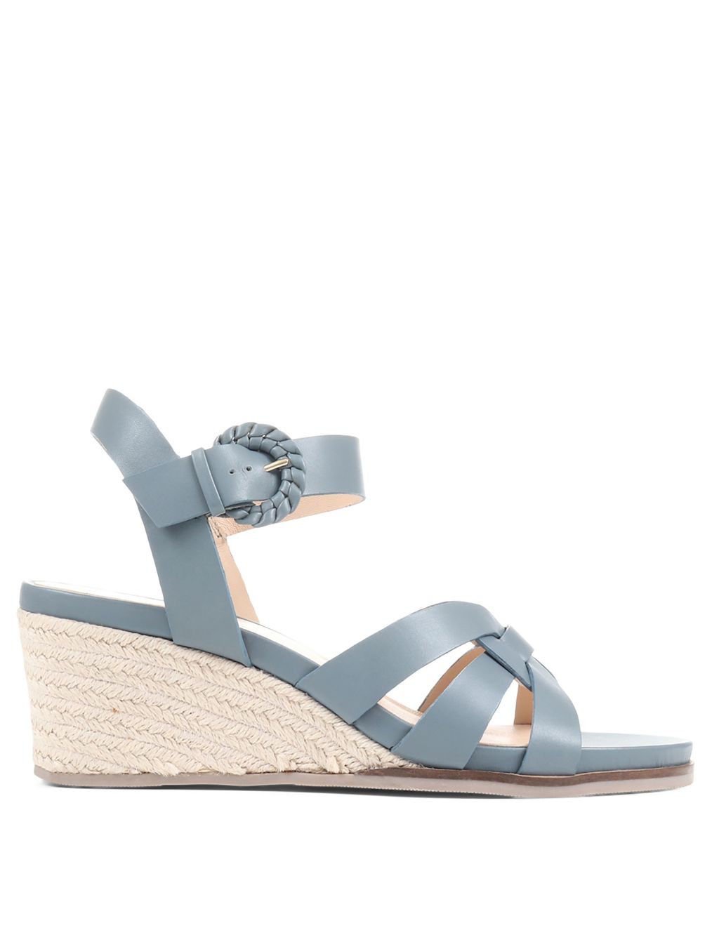 Leather Strappy Wedge Sandals image 2
