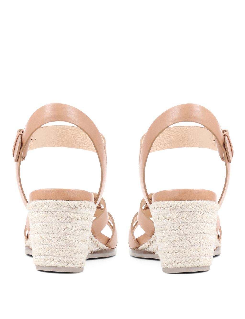 Leather Strappy Wedge Sandals image 4