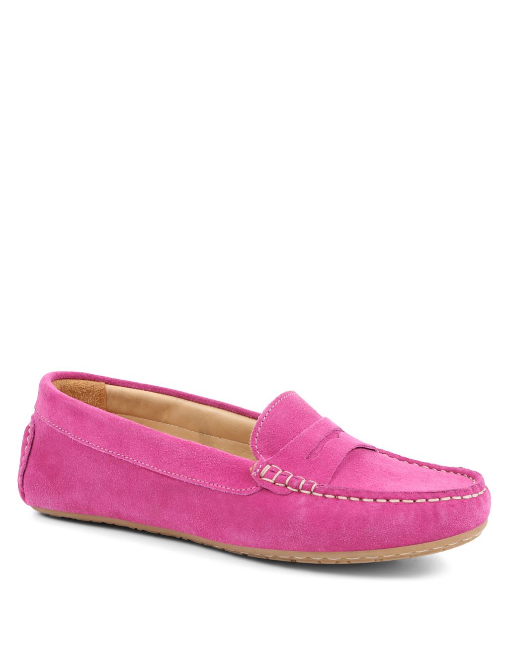 Suede Slip On Loafers image 3