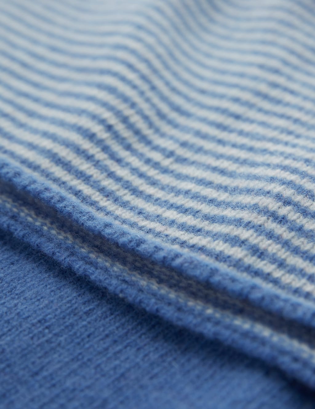Pure Lambswool Striped Funnel Neck Jumper image 5