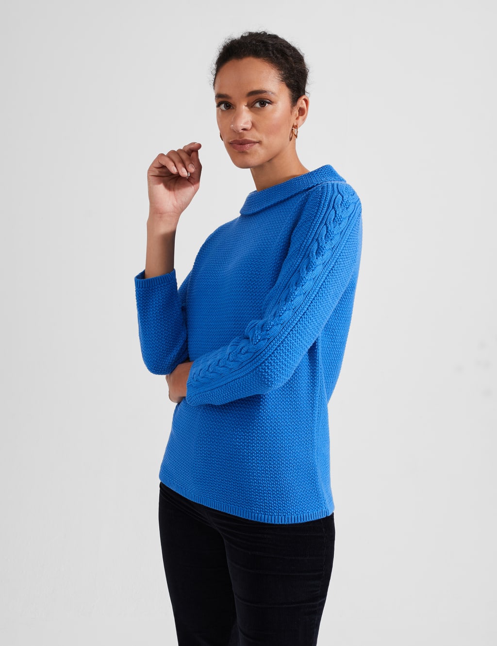 Pure Cashmere Ribbed Longline Jumper