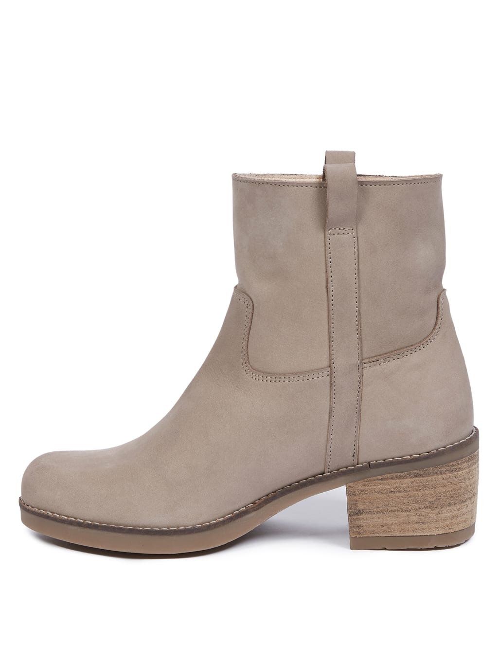 Suede Block Heel Ankle Boots image 4