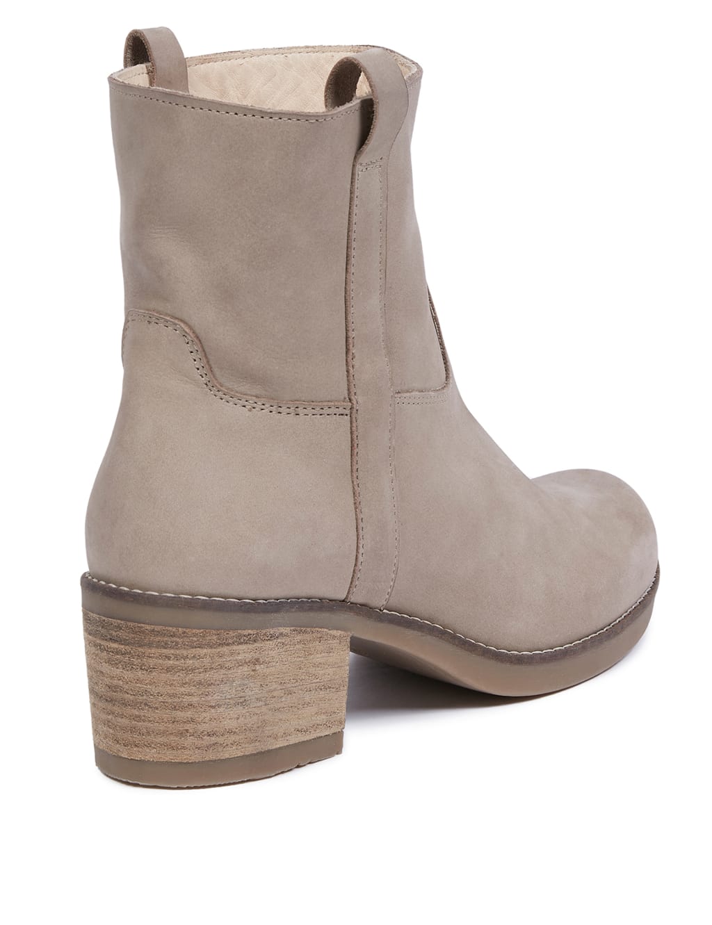 Suede Block Heel Ankle Boots image 5