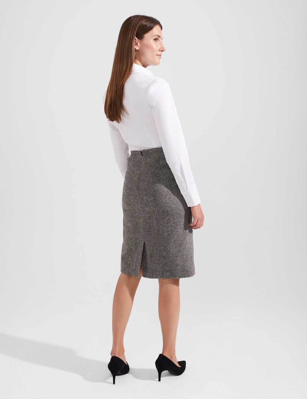 Pure Wool Knee Length A-Line Skirt image 4