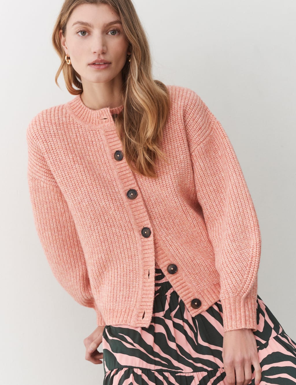 Marks and shop spencer pink cardigans