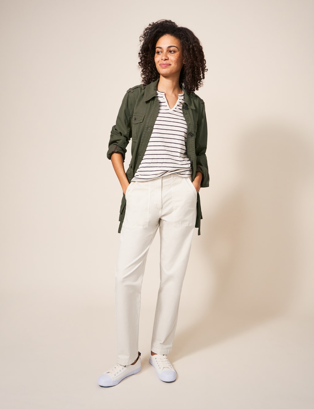 Tencel™ Rich Belted Utility Jacket image 2