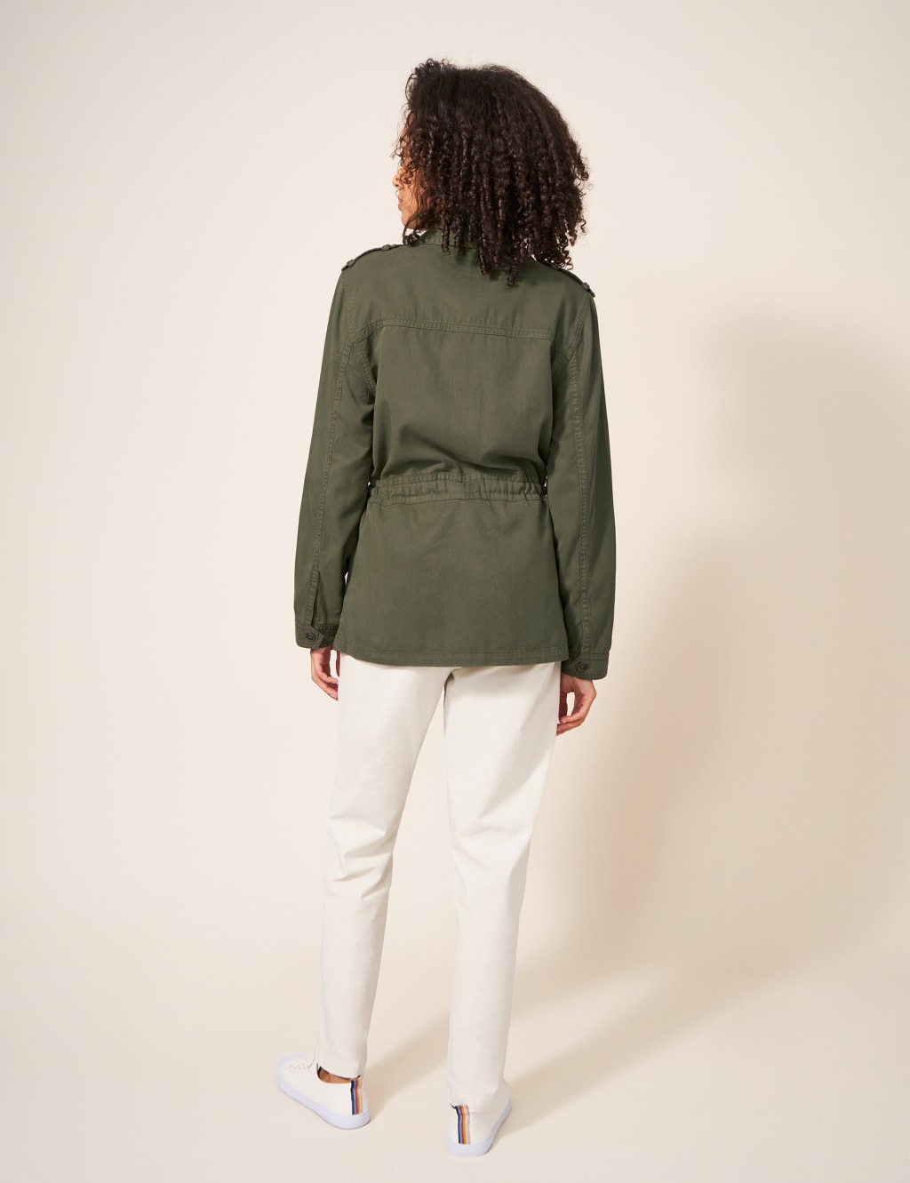 Tencel™ Rich Belted Utility Jacket image 3
