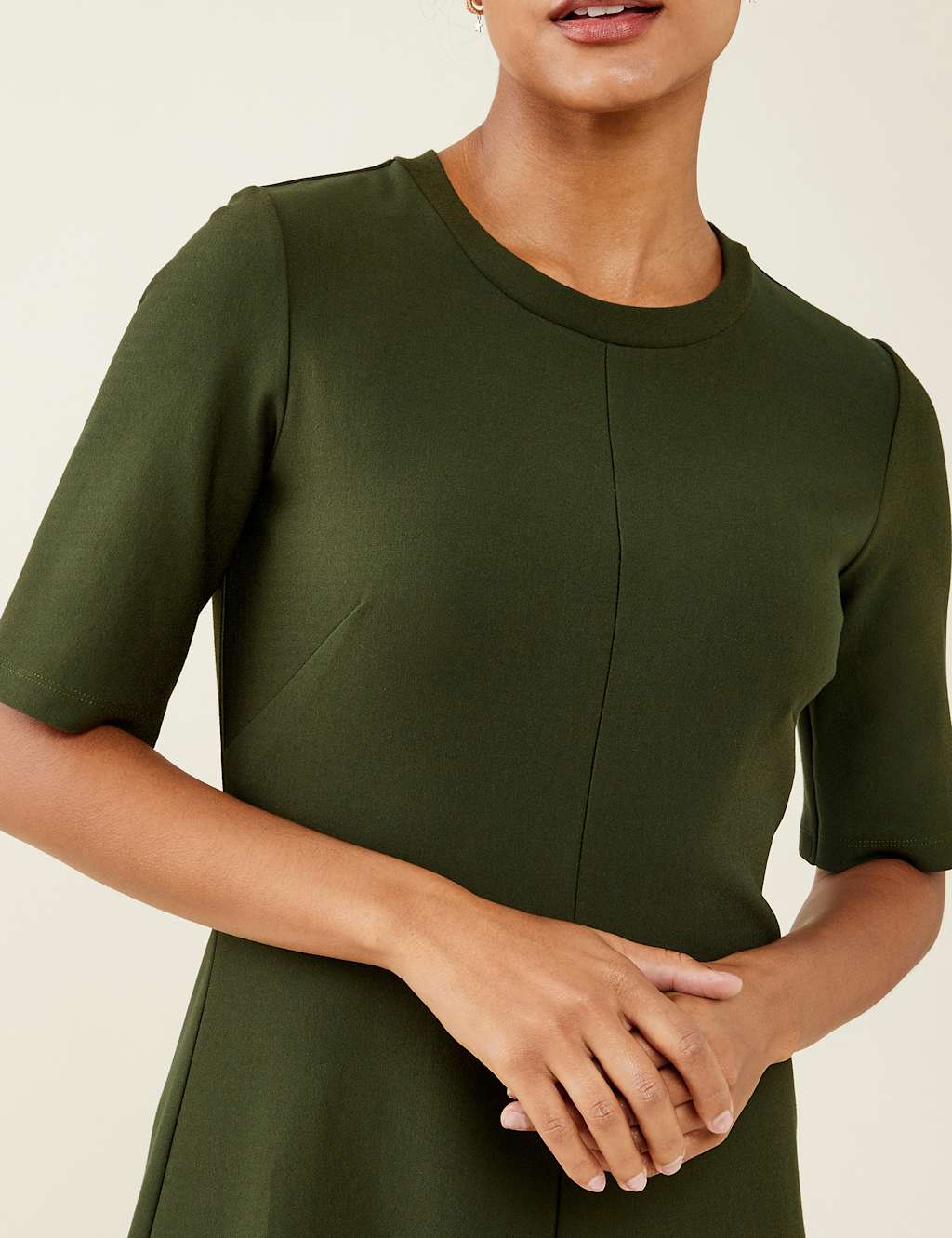 Round Neck Midi Swing Dress image 2