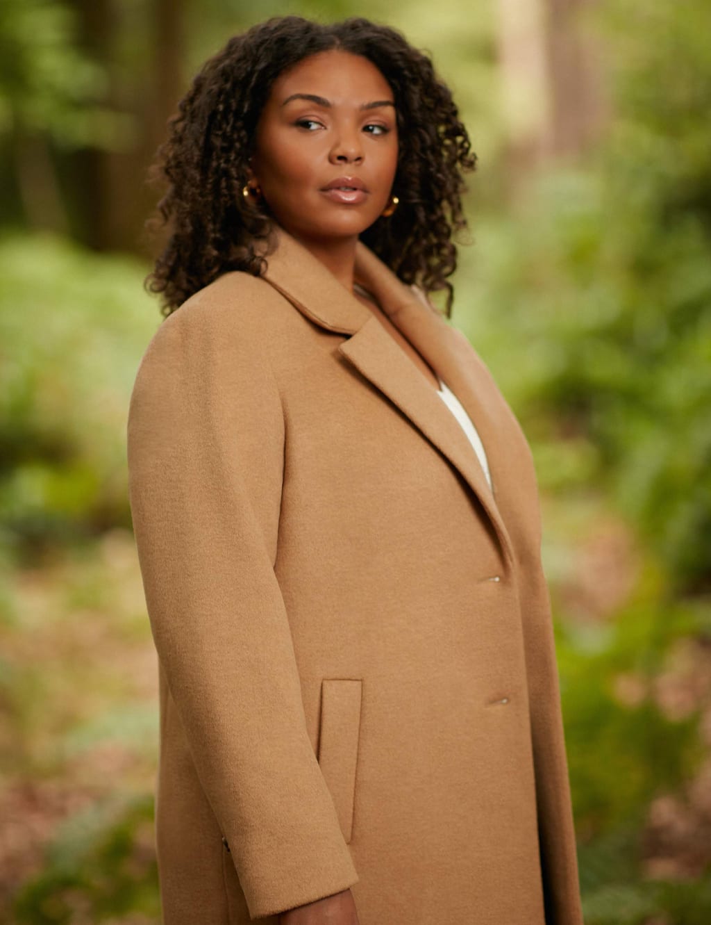 Wool Blend Longline Tailored Coat image 3