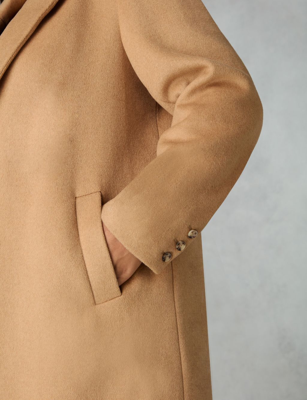 Wool Blend Longline Tailored Coat image 5