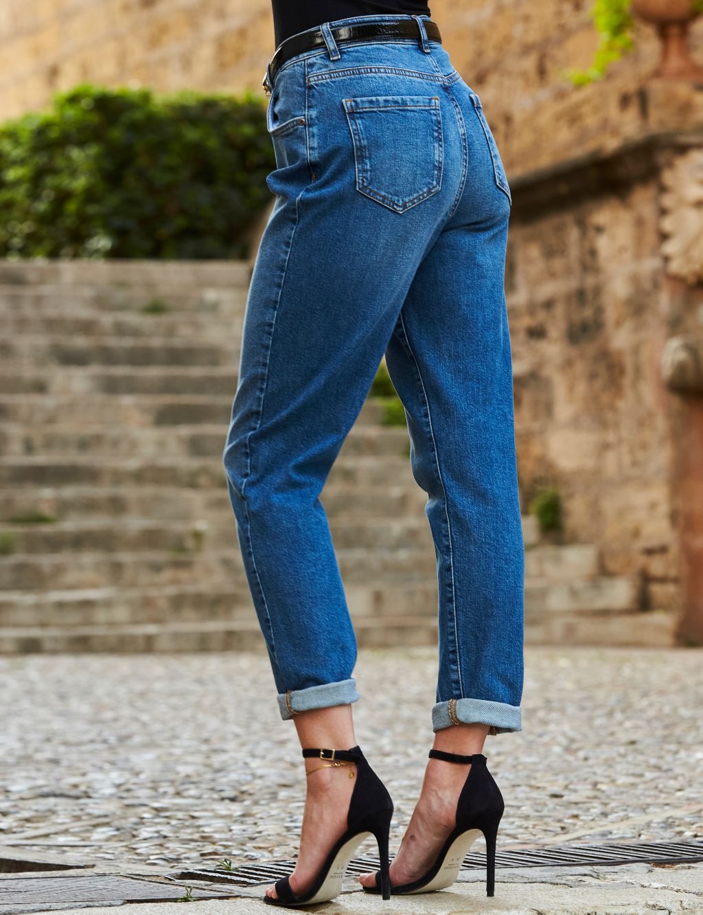 High Waisted Slim Jeans image 4