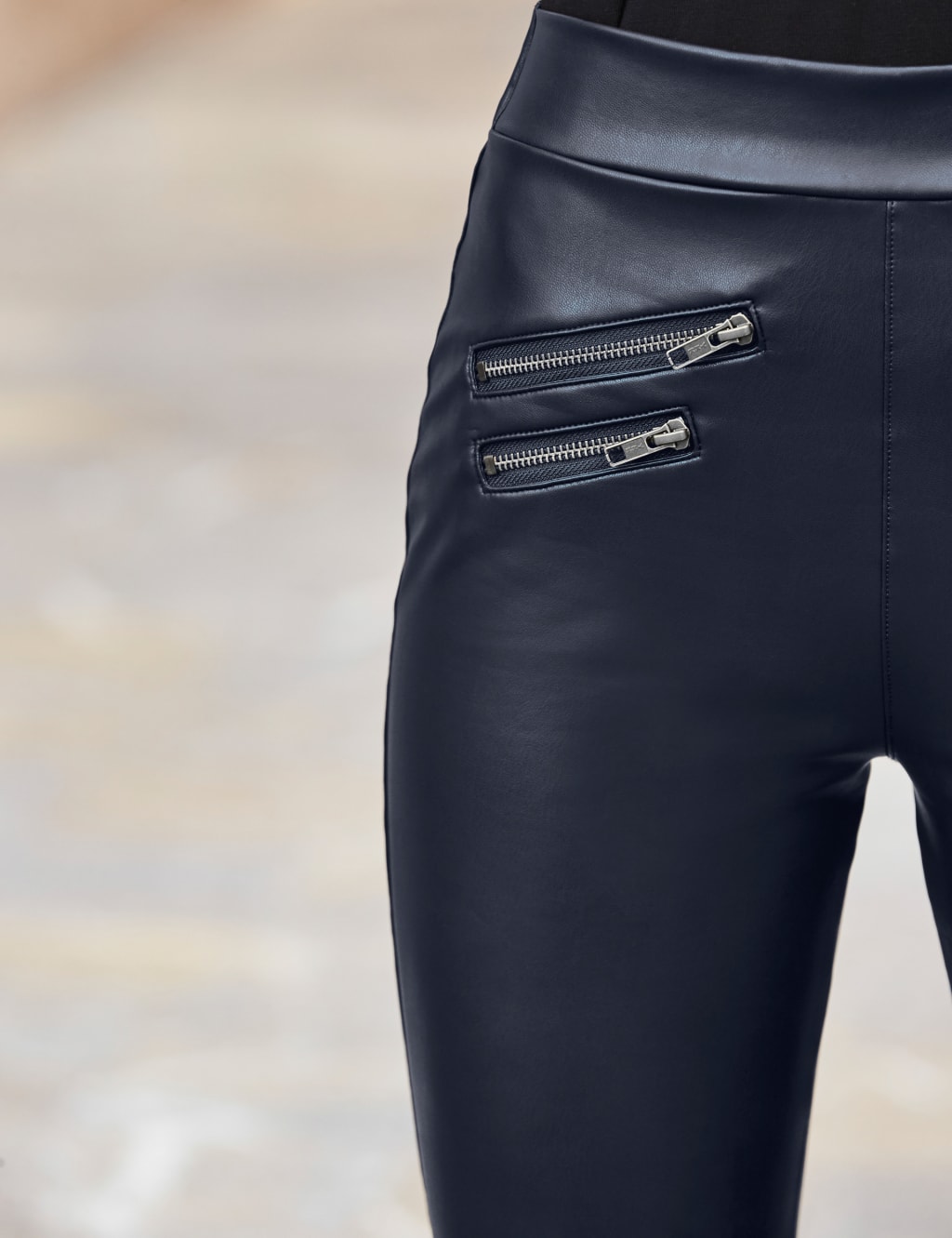Leather Look Leggings image 4