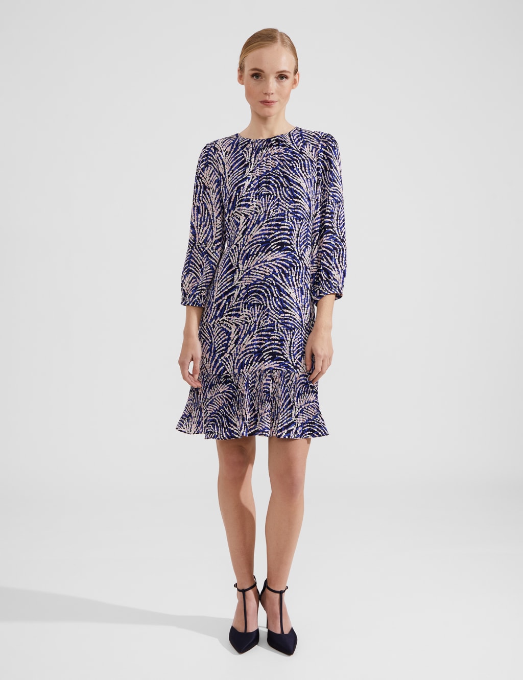 Navy top dress hobbs