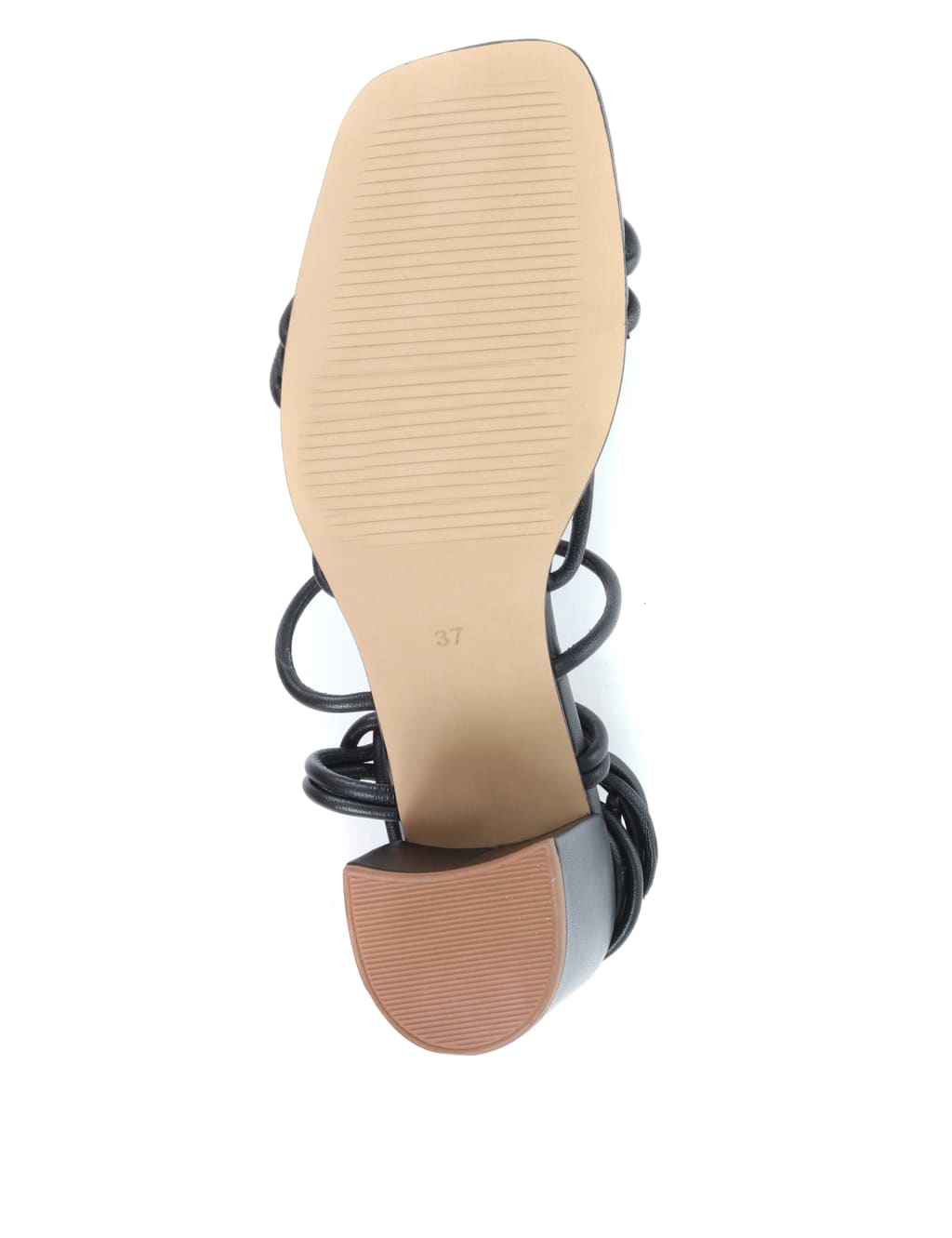 Leather Tie Strap Block Heel Sandals image 3