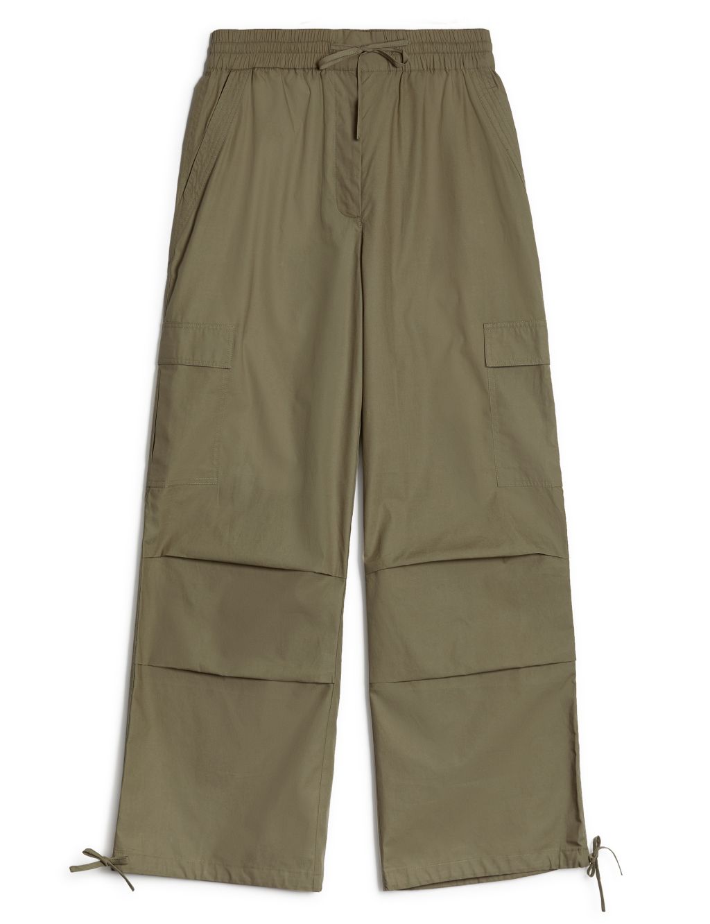 Pure Cotton Drawstring Cargo Trousers image 2