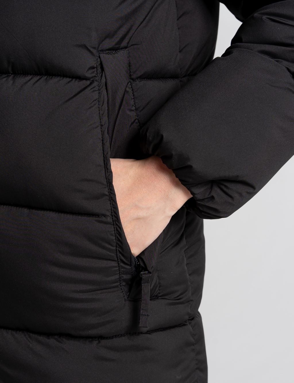 Hooded Padded Longline Puffer Jacket image 6